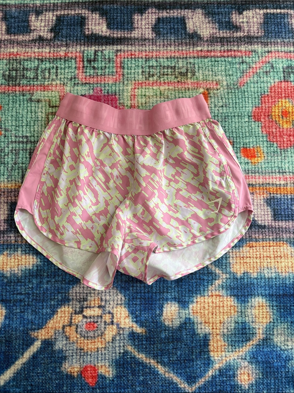 Pink Printed Women’s Athletic Shorts